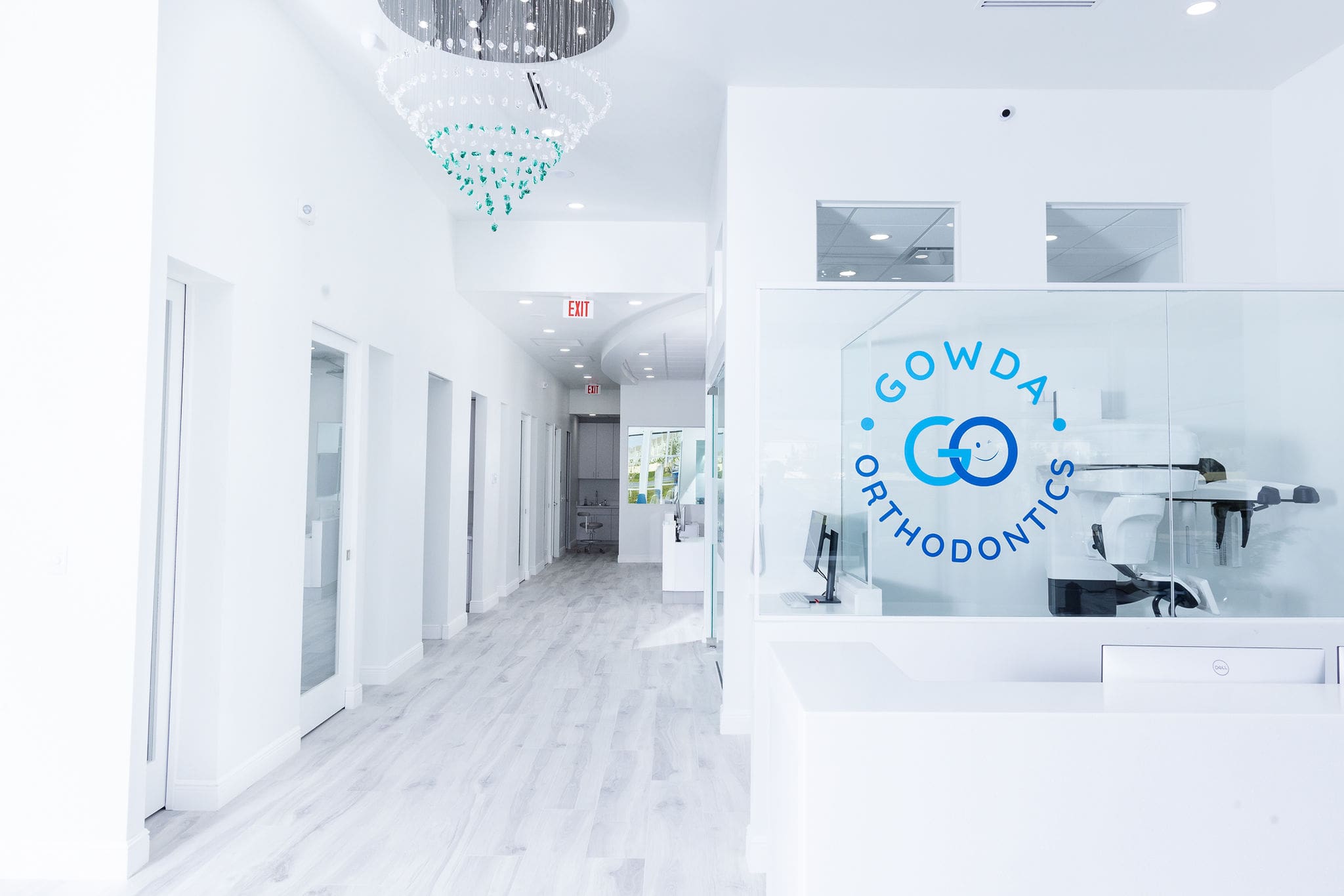 Dental clinic reception area